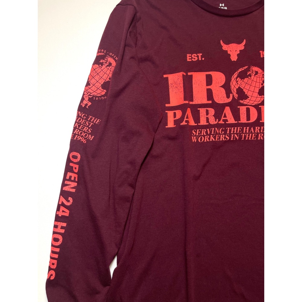 Under Armour Project Rock Iron Paradise Long Sleeve Shirt Mens Large 0437